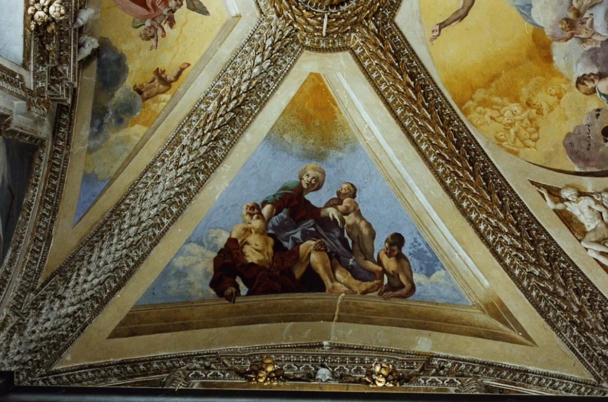  227-Giovanni Lanfranco-Isacco con la moglie Rebecca e i figli Esaù e Giacobbe -Certosa di San Martino, Napoli 